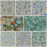 CraftsFabrics Lot de 6 carrés de tissu imprimé animaux mignons 100 % coton pour patchwork, couture, matelassage et loisirs créatifs pour enfants